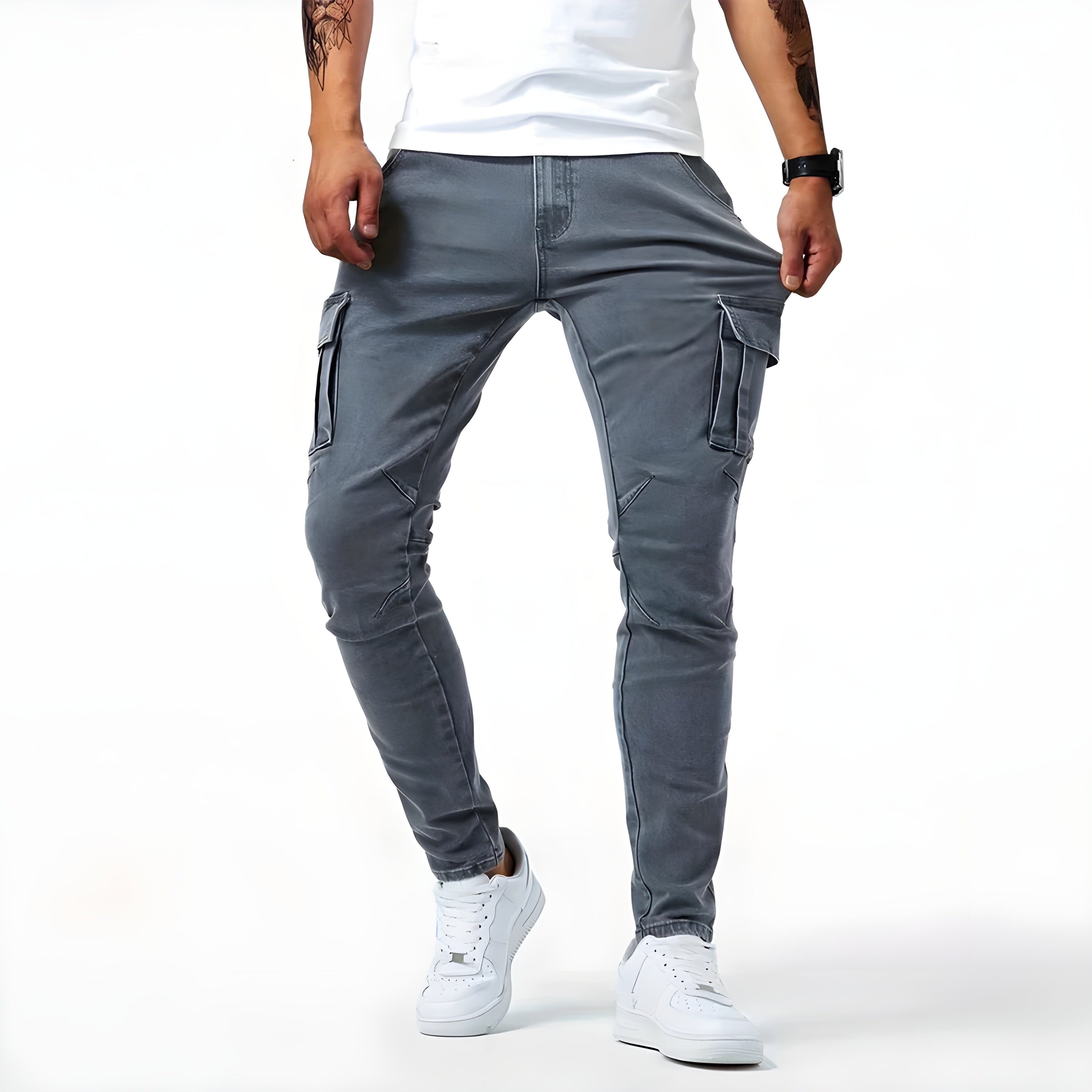 Pelli Jeans | Cargo pants in stretch denim