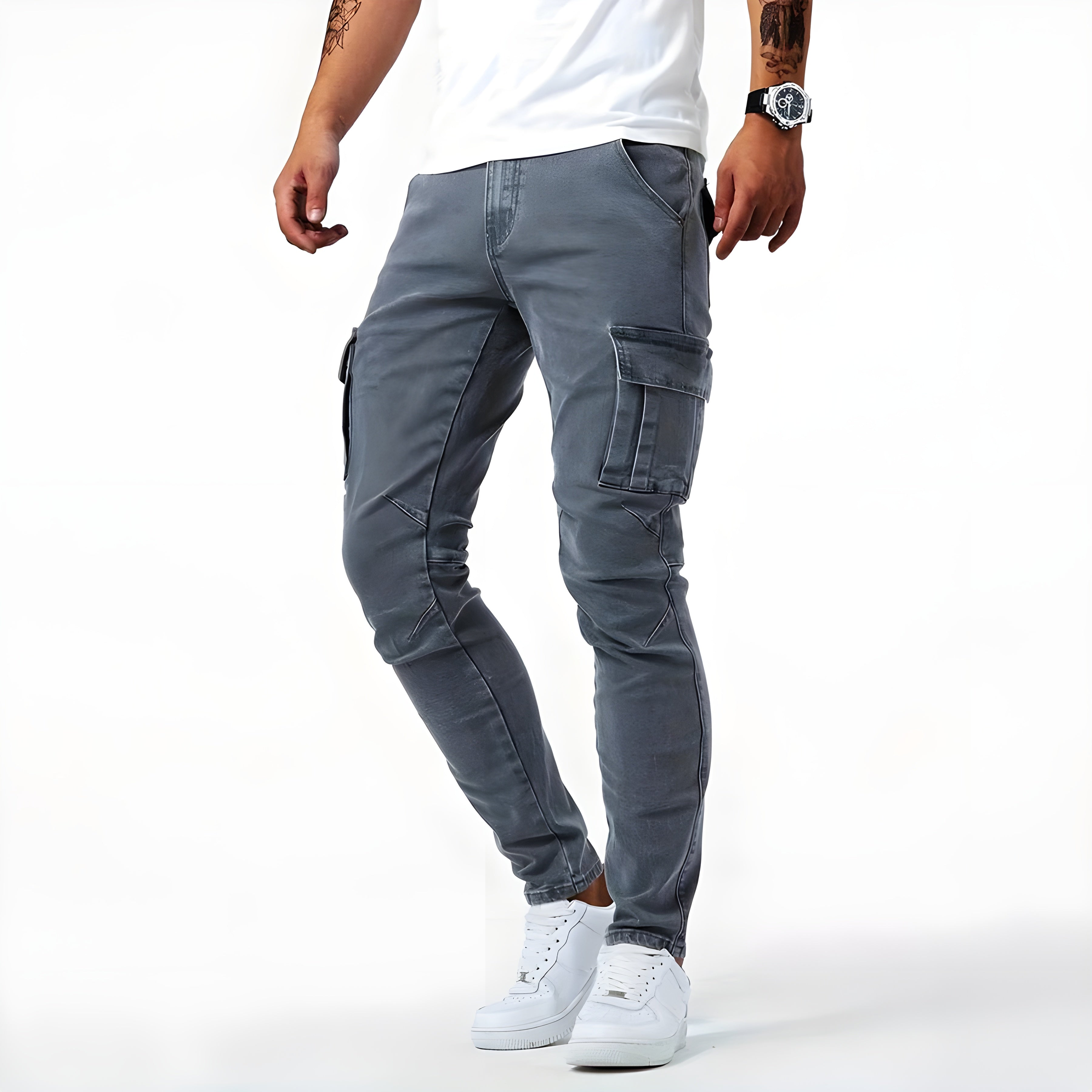 Pelli Jeans | Cargo pants in stretch denim