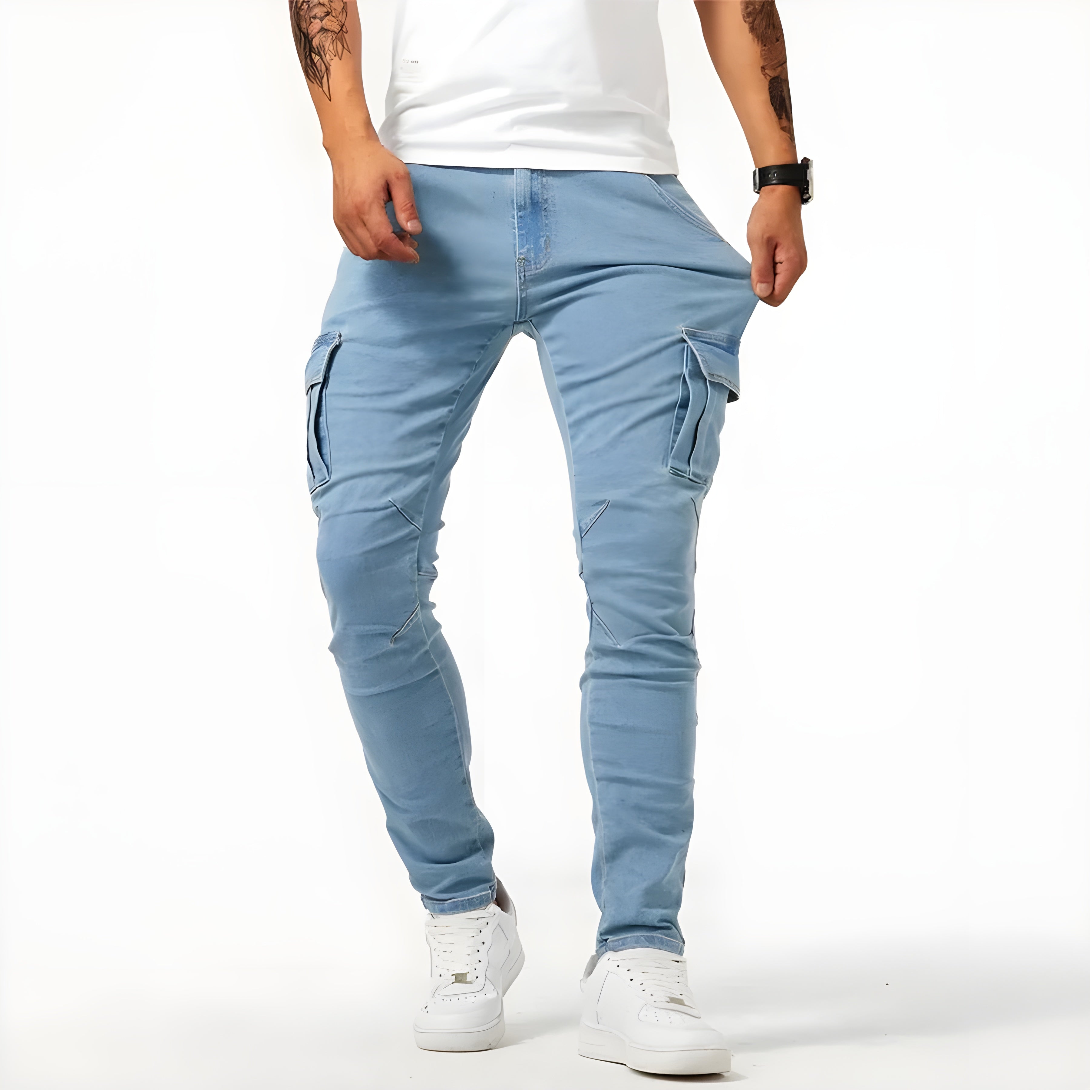 Pelli Jeans | Cargo pants in stretch denim