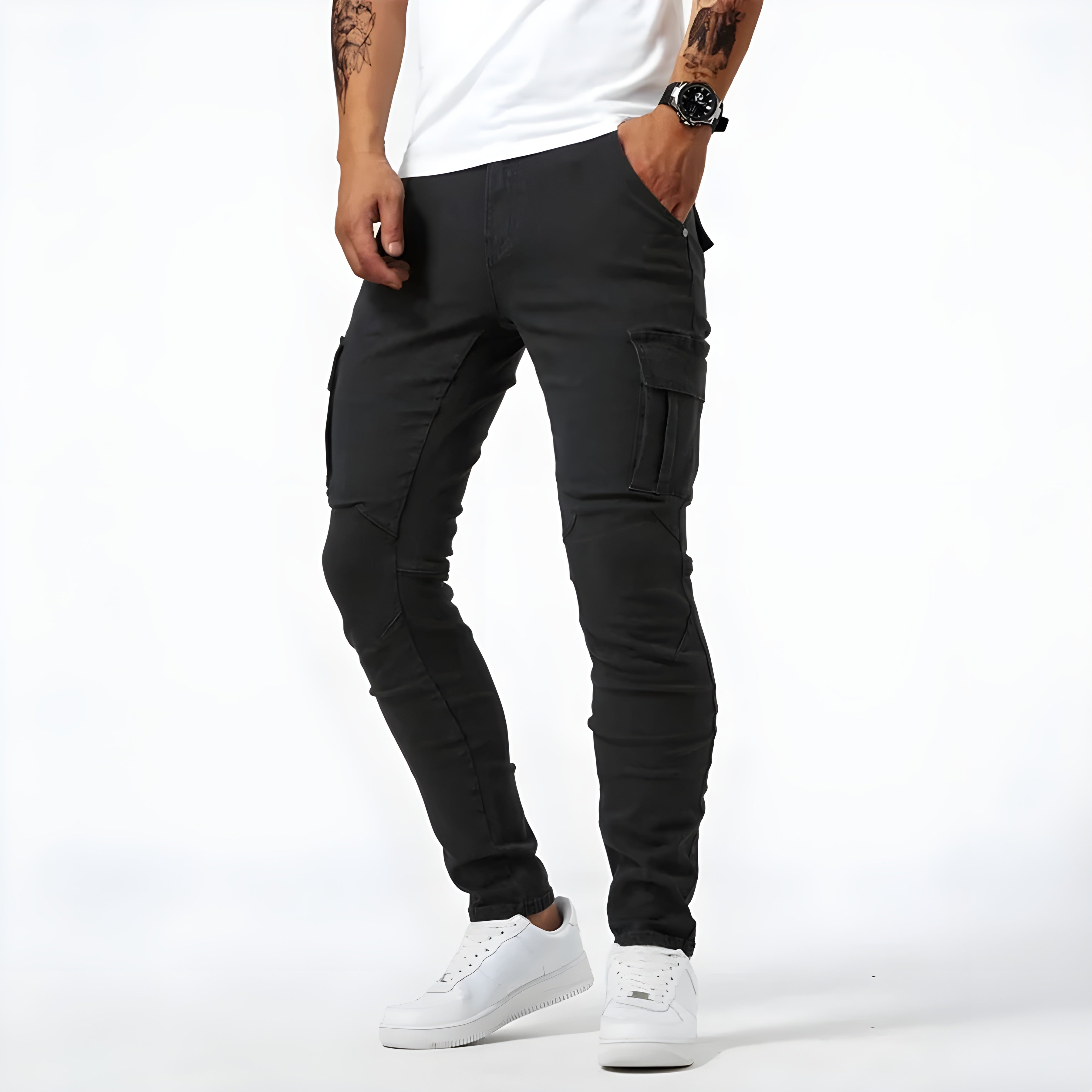 Pelli Jeans | Cargo pants in stretch denim