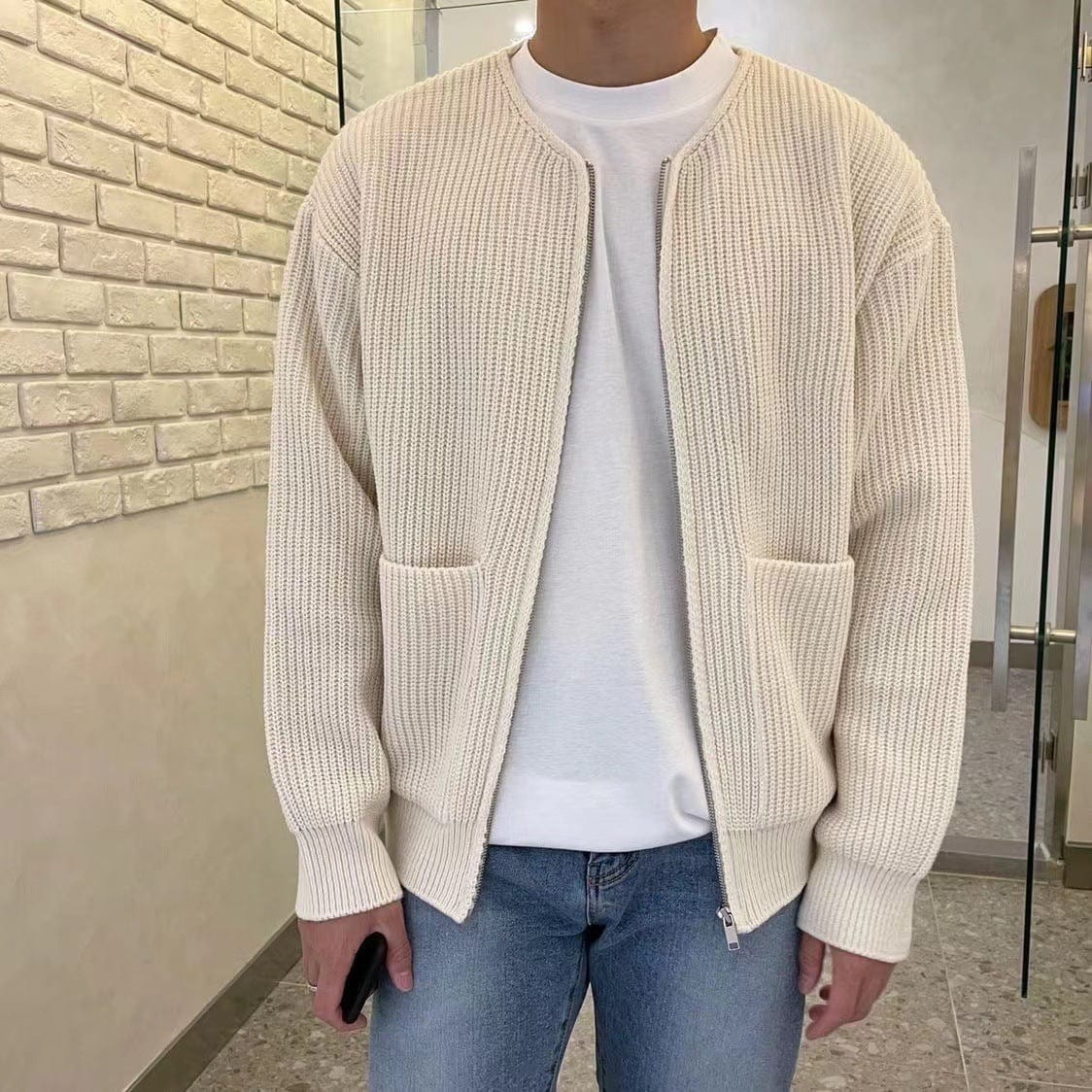 Daniele | Men's Refined Sweater with Zip